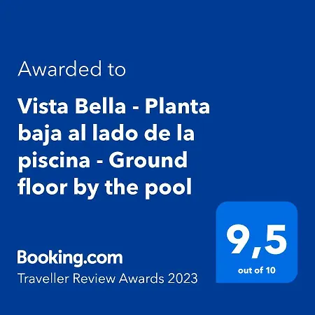 Appartement Vista Bella - Planta Baja Al Lado De La Piscina - Ground Floor By The Pool *
